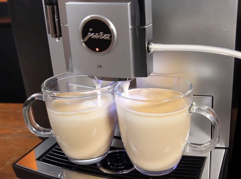 milky drinks with jura x8